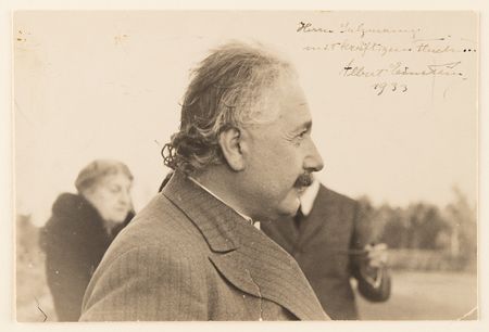 Lot #313 Albert Einstein Signed Photograph: 
