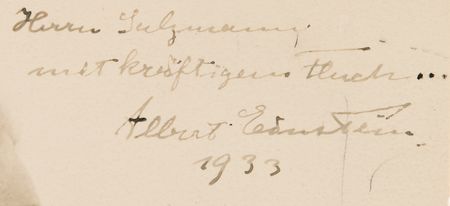 Lot #313 Albert Einstein Signed Photograph: 