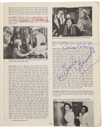 Lot #758 Classic Hollywood Actors and Actresses Multi-Signed (100+) Book - Image 1