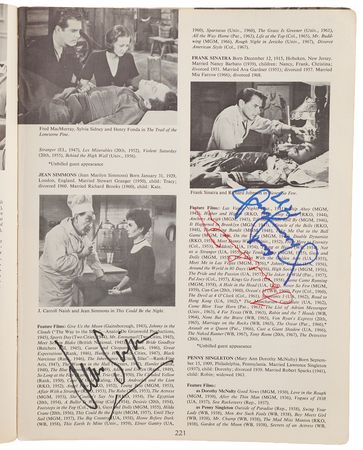 Lot #758 Classic Hollywood Actors and Actresses Multi-Signed (100+) Book - Image 5