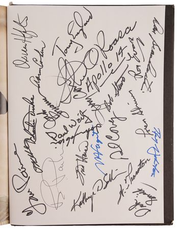 Lot #526 Astronauts Multi-Signed (100+) Book, Including (17) Apollo and (6) Mercury Astronauts - Image 3