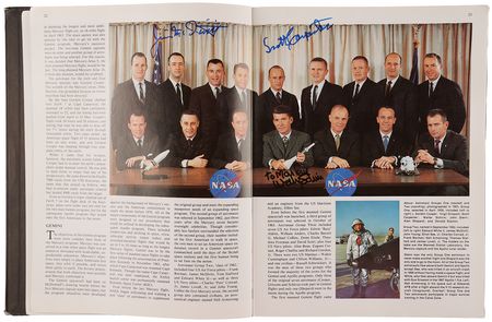Lot #526 Astronauts Multi-Signed (100+) Book, Including (17) Apollo and (6) Mercury Astronauts - Image 6