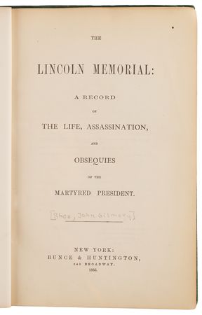 Lot #149 Abraham Lincoln: The Lincoln Memorial: A Record of the Life, Assassination, and Obsequies of the Martyred President (1865) - Image 4
