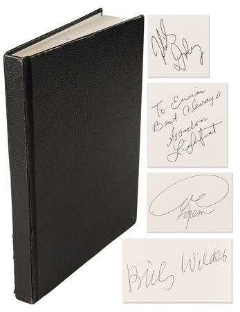 Lot #750 Actors and Actresses (100+) Autograph Book, with Billy Wilder, Mickey Rooney, and George Foreman - Image 1