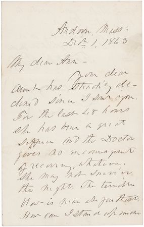 Lot #174 Franklin Pierce Autograph Letter Signed, Pondering His Wife's Death from Tuberculosis: 
