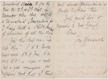Lot #431 John Wanamaker Autograph Letter Signed, Arranging a Temperance Speech - Image 2