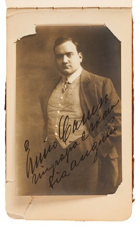 Lot #751 Actors and Opera Signed Postcard Album (20+) with Enrico Caruso and Alla Nazimova - Image 2