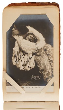 Lot #751 Actors and Opera Signed Postcard Album (20+) with Enrico Caruso and Alla Nazimova - Image 3