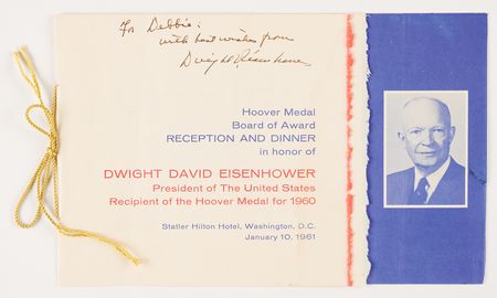 Lot #102 Dwight D. Eisenhower Signed Program - Image 1