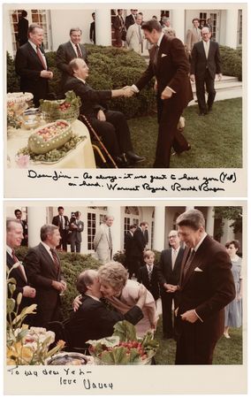 Lot #188 Ronald and Nancy Reagan (2) Signed