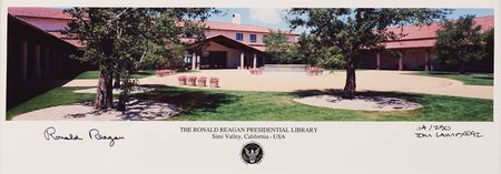 Lot #186 Ronald Reagan Signed Panoramic Photograph (Ltd. Ed. #14/250) - Image 2