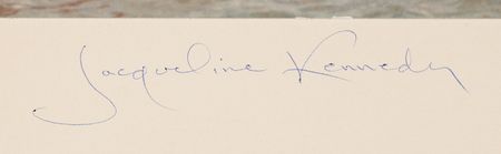 Lot #128 Jacqueline Kennedy Oversized Signed Photograph - Image 2