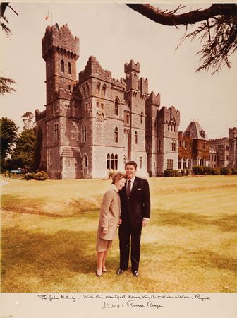 Lot #190 Ronald and Nancy Reagan Oversized Signed Photograph - Image 1