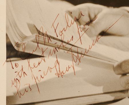 Lot #206 Harry S. Truman Oversized Signed Photograph - Image 2