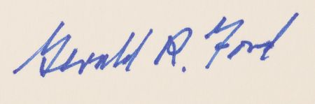 Lot #105 Gerald Ford (2) Oversized Signed Prints - Image 2