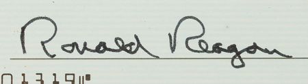 Lot #63 Ronald Reagan Signed Check - Image 3