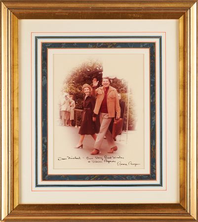 Lot #187 Ronald Reagan Signed Photograph - Image 1