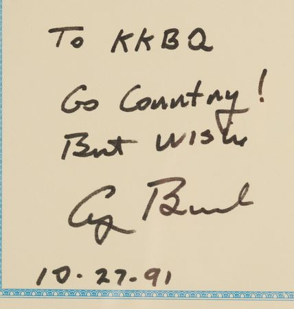 Lot #83 George Bush Signed Proclamation as President for 