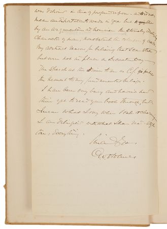 Lot #380 Oliver Wendell Holmes, Jr. Autograph Letter Signed and Handwritten Note in Book - Image 3
