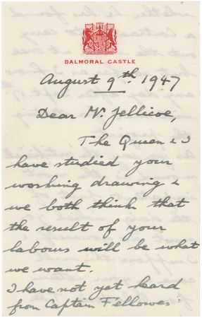 Lot #392 King George VI Autograph Letter Signed - Image 1