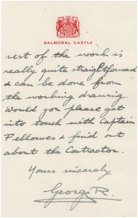 Lot #392 King George VI Autograph Letter Signed - Image 3