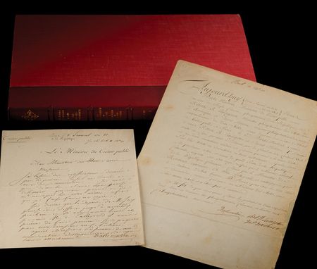 Lot #12 Louisiana Purchase: James Monroe, Robert R. Livingston, and Francois Barbe-Marbois  (2) Documents Signed for the Ratification of the Louisiana Purchase Treaty - Image 1