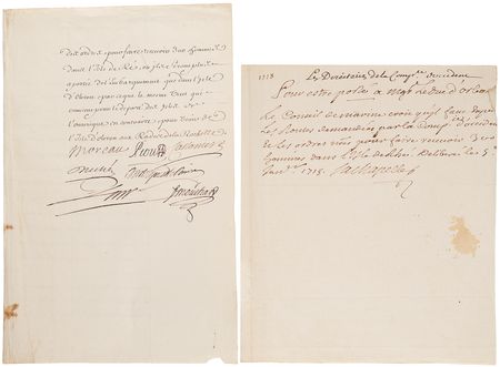 Lot #251 Louisiana: John Law Document Signed,