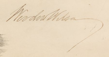 Lot #226 Woodrow Wilson War-Dated Document Signed as President - Appointing a Medical Director in the Navy - Image 2