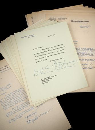 Lot #50 Harry S. Truman Archive of (27) Typed Letters Signed, Including (12) as President - Image 1