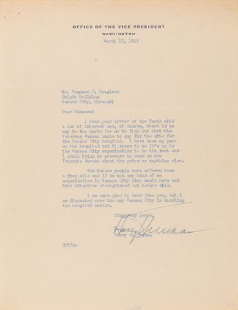 Lot #50 Harry S. Truman Archive of (27) Typed Letters Signed, Including (12) as President - Image 3