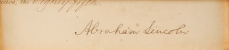 Lot #32 Abraham Lincoln Signature as President - Image 3