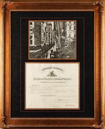 Lot #40 Benjamin Harrison Document Signed as President - Image 1