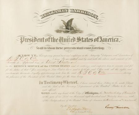 Lot #40 Benjamin Harrison Document Signed as President - Image 2