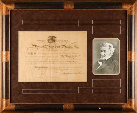 Lot #20 Andrew Jackson Document Signed as President, Appointing the Receiver of Public Moneys for St. Louis - Image 1