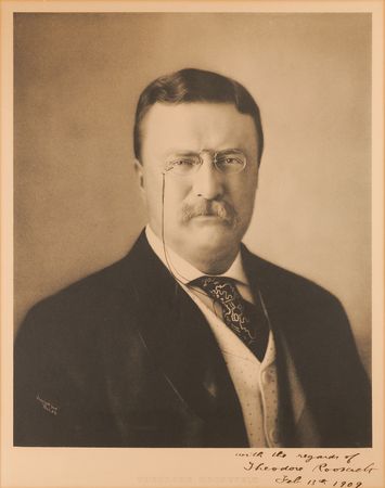 Lot #45 Theodore Roosevelt Signed Oversized Pach Bros. Photograph as President - Image 2