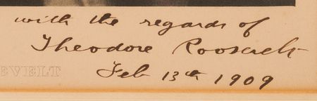 Lot #45 Theodore Roosevelt Signed Oversized Pach Bros. Photograph as President - Image 3