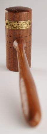 Lot #124 Thomas Jefferson: Gavel Made from Monticello Wood - Image 2
