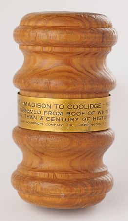 Lot #224 White House 1927 Wood Relic Gavel - Image 3