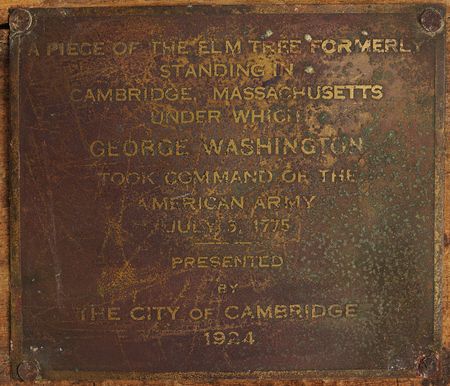 Lot #217 George Washington: Wooden Fragment from the 'Washington Elm' in Cambridge, Massachusetts - Image 2
