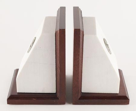 Lot #426 United States Capitol (2) Marble Bookends - Image 2