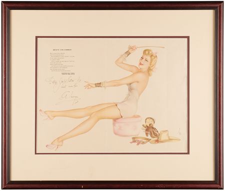 Lot #555 Alberto Vargas Signed Poster (17.25˝ x 13.25˝) - Image 1