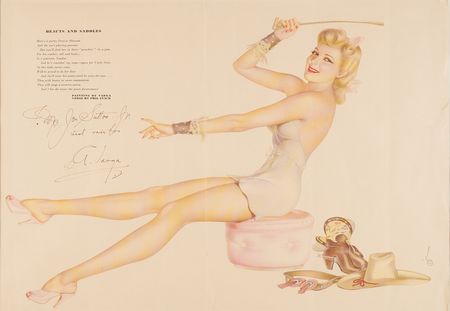 Lot #555 Alberto Vargas Signed Poster (17.25˝ x 13.25˝) - Image 2