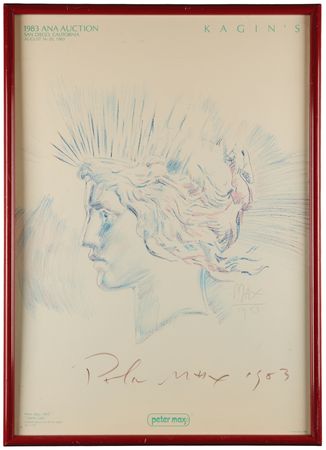Lot #554 Peter Max Signed 'Liberty Lady' Poster (20.5˝ x 29.5˝) - Image 1