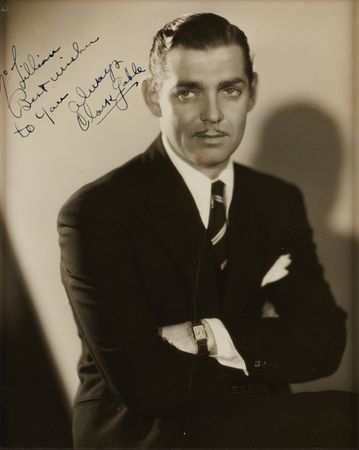 Lot #762 Clark Gable Signed Photograph - Image 2