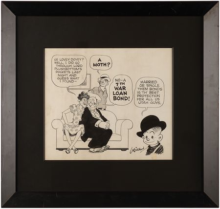 Lot #574 Frank Willard Original 'Moon Mullins' Publicity Artwork - Image 1