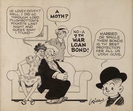 Lot #574 Frank Willard Original 'Moon Mullins' Publicity Artwork - Image 2