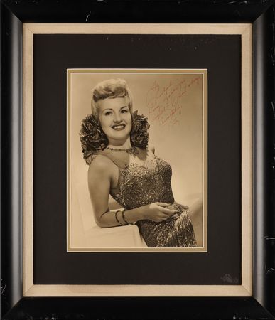 Lot #765 Betty Grable Oversized Signed Photograph - Image 1