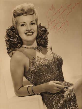 Lot #765 Betty Grable Oversized Signed Photograph - Image 2