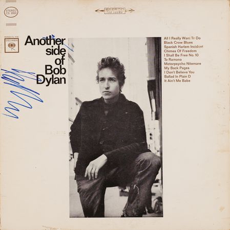 Lot #617 Bob Dylan Signed Album - Another Side of Bob Dylan - Image 2