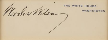 Lot #229 Woodrow Wilson Signature - Image 2